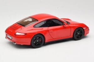 Porsche 911 997 Carrera 4S Sarkans Norev 1:18 187510 Metāls — attēls 3 no 8