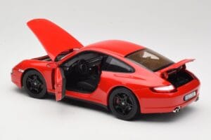Porsche 911 997 Carrera 4S Sarkans Norev 1:18 187510 Metāls — attēls 5 no 8