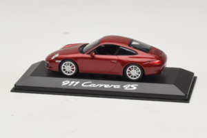 Porsche 911 997 Carrera 4S Sarkans Minichamps 1:43 WAP02001718 Metāls