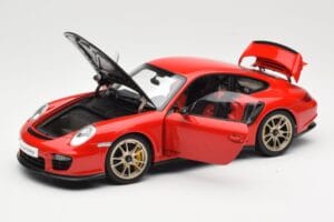 Porsche 911 997 GT2 RS Sarkans AUTOart 1:18 77964 Metāls — attēls 2 no 8