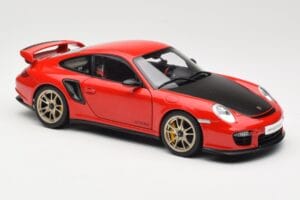 Porsche 911 997 GT2 RS Sarkans AUTOart 1:18 77964 Metāls — attēls 6 no 8