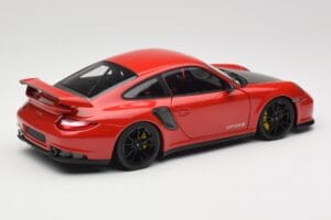 Porsche 911 997 GT2 RS Sarkans Ar Melniem Diskiem Minichamps 1:18 100069407 Metāls — attēls 3 no 8