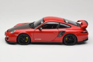 Porsche 911 997 GT2 RS Sarkans Ar Melniem Diskiem Minichamps 1:18 100069407 Metāls — attēls 4 no 8