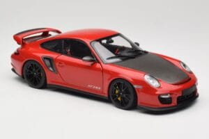 Porsche 911 997 GT2 RS Sarkans Ar Melniem Diskiem Minichamps 1:18 100069407 Metāls — attēls 6 no 8