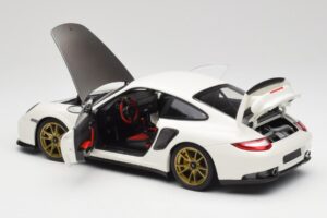 Porsche 911 997 GT2 RS Balts & Zelts Diski Minichamps 1:18 100069406 Metāls — attēls 5 no 8