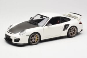 Porsche 911 997 GT2 RS Balts Minichamps 1:18 100069400 Metāls