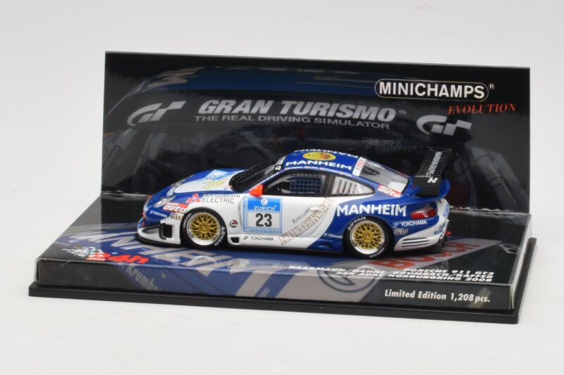 Porsche 911 997 GT3 #23 24 Hours Nurburgring 2008 Minichamps 1:43 437086823 Metāls