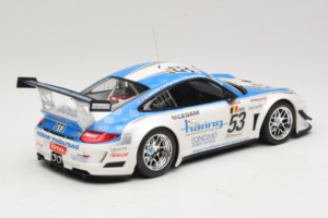 Porsche 911 997 GT3 R #53 Muhlner Motorsport P-Y. Vannelet / U. Peyroles Class Winners 24 Hours of Spa 2010 Minichamps 1:18 1 — attēls 2 no 6