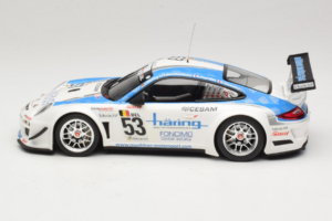 Porsche 911 997 GT3 R #53 Muhlner Motorsport P-Y. Vannelet / U. Peyroles Class Winners 24 Hours of Spa 2010 Minichamps 1:18 1 — attēls 3 no 6