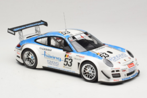 Porsche 911 997 GT3 R #53 Muhlner Motorsport P-Y. Vannelet / U. Peyroles Class Winners 24 Hours of Spa 2010 Minichamps 1:18 1 — attēls 4 no 6