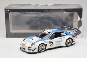 Porsche 911 997 GT3 R #53 Muhlner Motorsport P-Y. Vannelet / U. Peyroles Class Winners 24 Hours of Spa 2010 Minichamps 1:18 1 — attēls 6 no 6