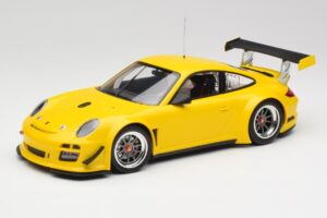 Porsche 911 997 GT3 R Street Racing Dzeltens Minichamps 1:18 151108902 Metāls