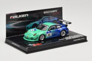 Porsche 911 997 GT3 R #44 Team Falken S. Henzler / P. Dumbreck / M. Ragginger / S. Asch 24 Hours Nurburgring 2011 Minichamps  — attēls 2 no 4