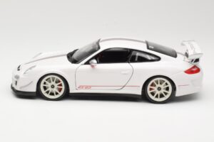 Porsche 911 997 GT3 RS 4.0 Balts Bburago 1:18 18-11036 Metāls — attēls 4 no 8