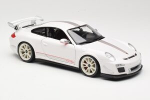 Porsche 911 997 GT3 RS 4.0 Balts Bburago 1:18 18-11036 Metāls — attēls 6 no 8