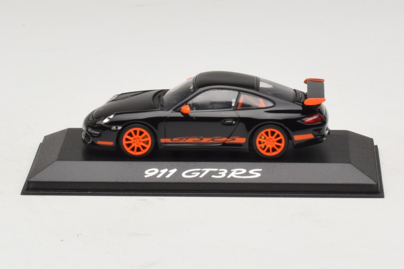 Porsche 911 997 GT3 RS Melns Oranžs Minichamps 1:43 WAP02012817 Metāls
