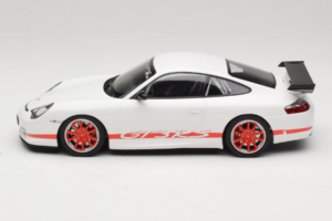 Porsche 911 996 GT3 RS Balts Sarkana Svītra Minichamps 1:18 155062020 Metāls — attēls 3 no 6