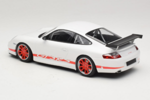 Porsche 911 996 GT3 RS Balts Sarkana Svītra Minichamps 1:18 155062020 Metāls — attēls 5 no 6