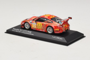 Porsche 911 997 GT3 RSR #75 O. Young / P. Hesnault 24 Hours of Le Mans 2009 Minichamps 1:43 400096975 Metāls — attēls 3 no 4