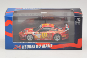Porsche 911 997 GT3 RSR #75 O. Young / P. Hesnault 24 Hours of Le Mans 2009 Minichamps 1:43 400096975 Metāls — attēls 4 no 4