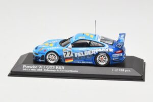 Porsche 911 997 GT3 RSR #77 Felbermayr-Proton Davidson / Henzler 24 Hours of Le Mans 2008 Minichamps 1:43 400087877 Metāls