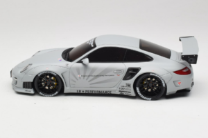 Porsche 911 997 Liberty Walk Pelēks GT Spirit 1:18 GT126 Sveķi — attēls 3 no 6
