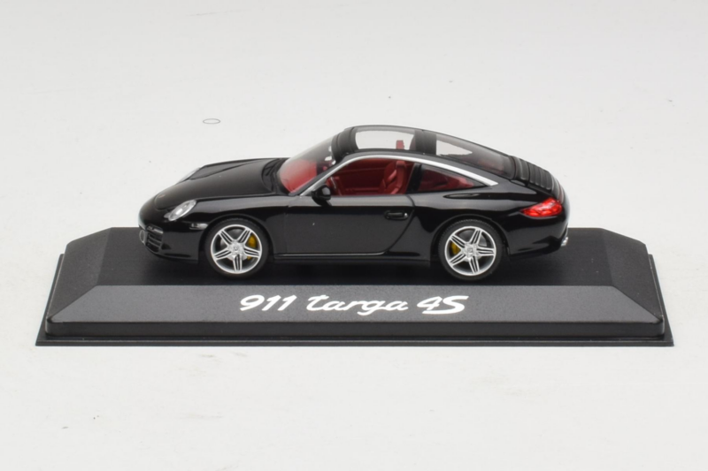 Porsche 911 997 Targa 4S Melns Minichamps 1:43 WAP02002518 Metāls