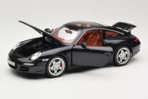 Porsche 911 997 Targa Melns Norev 1:18 187506 Metāls — attēls 2 no 8