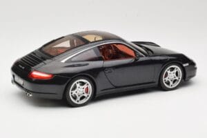 Porsche 911 997 Targa Melns Norev 1:18 187506 Metāls — attēls 3 no 8