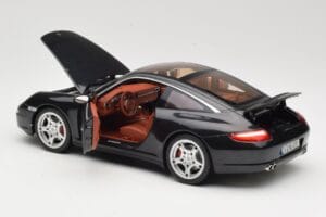 Porsche 911 997 Targa Melns Norev 1:18 187506 Metāls — attēls 5 no 8