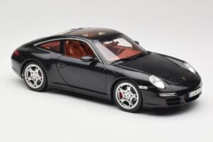 Porsche 911 997 Targa Melns Norev 1:18 187506 Metāls — attēls 6 no 8