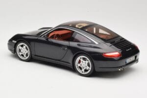 Porsche 911 997 Targa Melns Norev 1:18 187506 Metāls — attēls 7 no 8