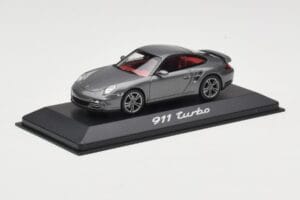 Porsche 911 997 Turbo Anthracite Grey Minichamps 1:43 WAP0200010A Metāls — attēls 2 no 4
