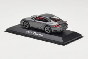 Porsche 911 997 Turbo Anthracite Grey Minichamps 1:43 WAP0200010A Metāls — attēls 3 no 4