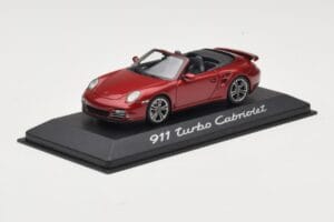 Porsche 911 997 Turbo Kabriolets Sarkans Minichamps 1:43 WAP0200130A Metāls — attēls 2 no 4