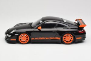 Porsche 911 997.1 GT3 RS Melns Minichamps 1:18 155062121 Metāls — attēls 3 no 6