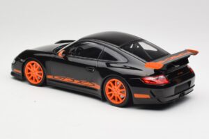 Porsche 911 997.1 GT3 RS Melns Minichamps 1:18 155062121 Metāls — attēls 5 no 6