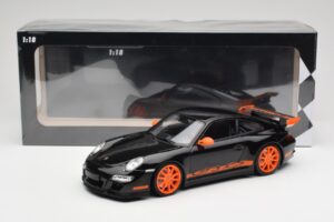 Porsche 911 997.1 GT3 RS Melns Minichamps 1:18 155062121 Metāls — attēls 6 no 6