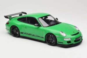 Porsche 911 997.1 GT3 RS Zaļš Minichamps 1:18 155062124 Metāls — attēls 4 no 6