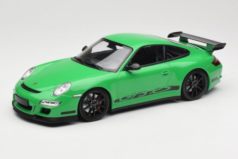 Porsche 911 997.1 GT3 RS Zaļš Minichamps 1:18 155062124 Metāls