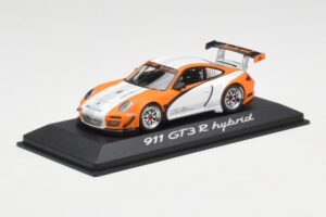 Porsche 911 GT3 R Hybrid 997.2 Presentation White Orange Minichamps 1:43 WAP0201170B Metāls — attēls 2 no 4