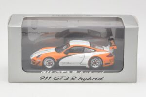 Porsche 911 GT3 R Hybrid 997.2 Presentation White Orange Minichamps 1:43 WAP0201170B Metāls — attēls 4 no 4