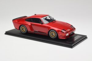 Porsche 911 930 Almeras Biturbo 3.3 Sarkans Kess 1:18 KE18005C Sveķi — attēls 4 no 6