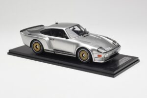Porsche 911 930 Almeras Biturbo 3.3 Sudrabs Kess 1:18 KE18005B Sveķi — attēls 4 no 6