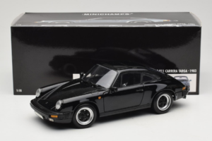 Porsche 911 Carrera 3.2 Melns Minichamps 1:18 100063060-R1 Metāls — attēls 8 no 8
