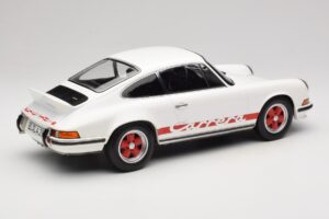 Porsche 911 Carrera RS 2.7 Grand Prix White With Red Norev 1:12 127514 Metāls — attēls 2 no 6