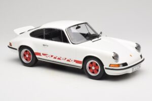 Porsche 911 Carrera RS 2.7 Grand Prix White With Red Norev 1:12 127514 Metāls — attēls 4 no 6
