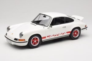 Porsche 911 Carrera RS 2.7 Grand Prix White With Red Norev 1:12 127514 Metāls