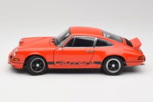 Porsche 911 Carrera RS 2.7 Oranžs & Melnas Svītras AUTOart 1:18 78054 Metāls — attēls 4 no 8