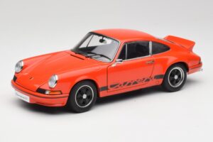 Porsche 911 Carrera RS 2.7 Oranžs & Melnas Svītras AUTOart 1:18 78054 Metāls